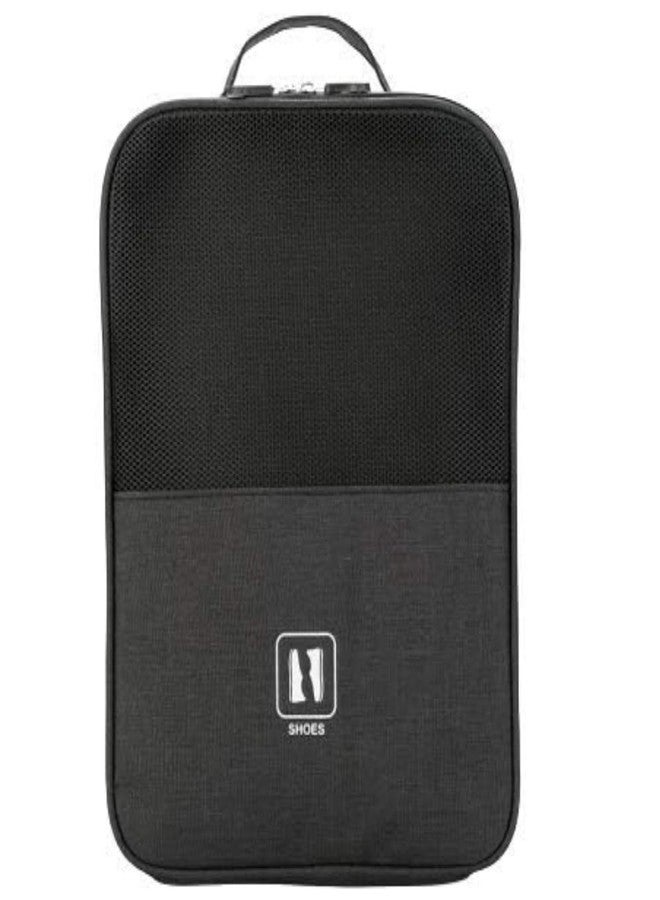 MobFest Shoe Bag Polyester Pouch 3 in 1 Large Capacity Waterproof Durable Breathable Organizer Holder for Travel, Business Trips, Gym, Multi-Functional, Convenient to Carry Grey - Image 1